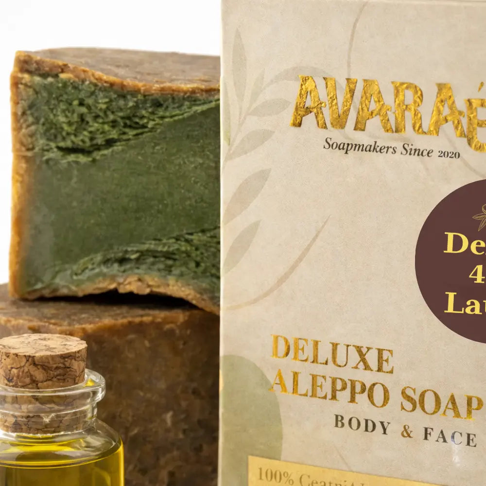 AVARAÉ Deluxe Aleppo Zeep – 40% Laurierbesolie (200g) - Avaraé