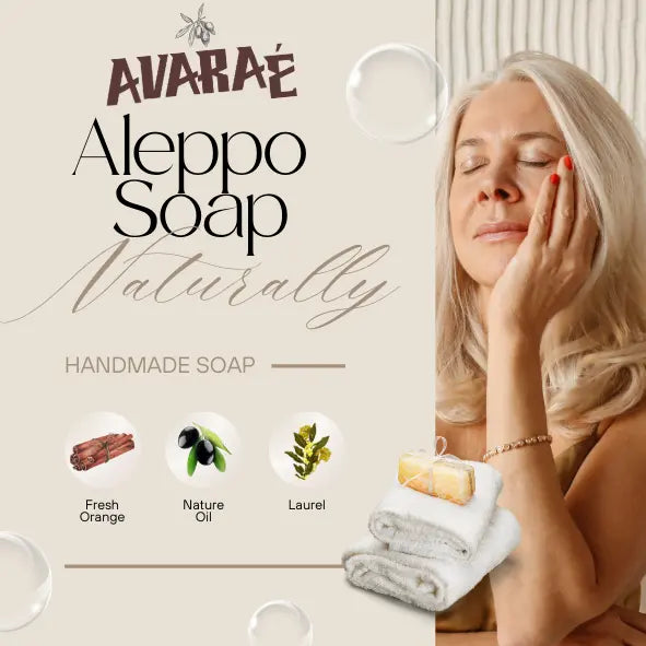AVARAÉ Deluxe Aleppo Zeep Set – 3-Pack (40% Laurierbesolie) (200g) - Avaraé