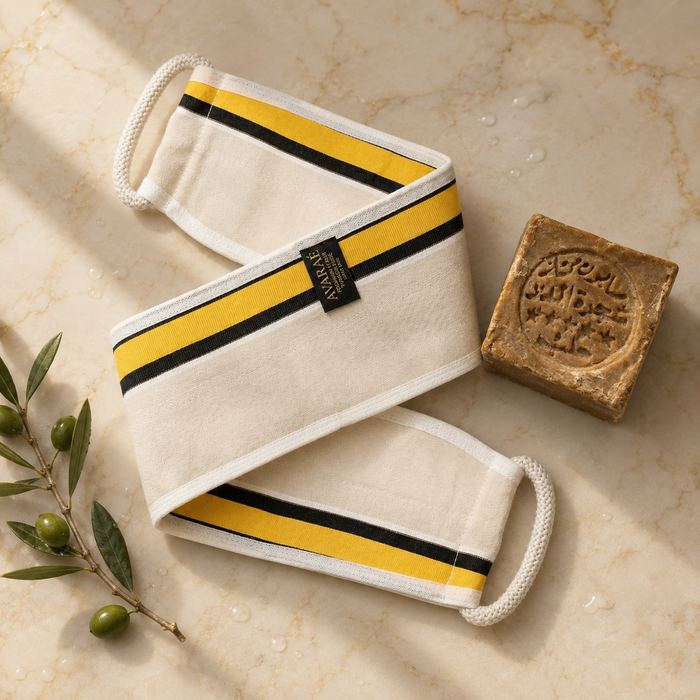 Avaraé Rug & Glans Set — Rugscrubber XL + Aleppo Zeep 40%